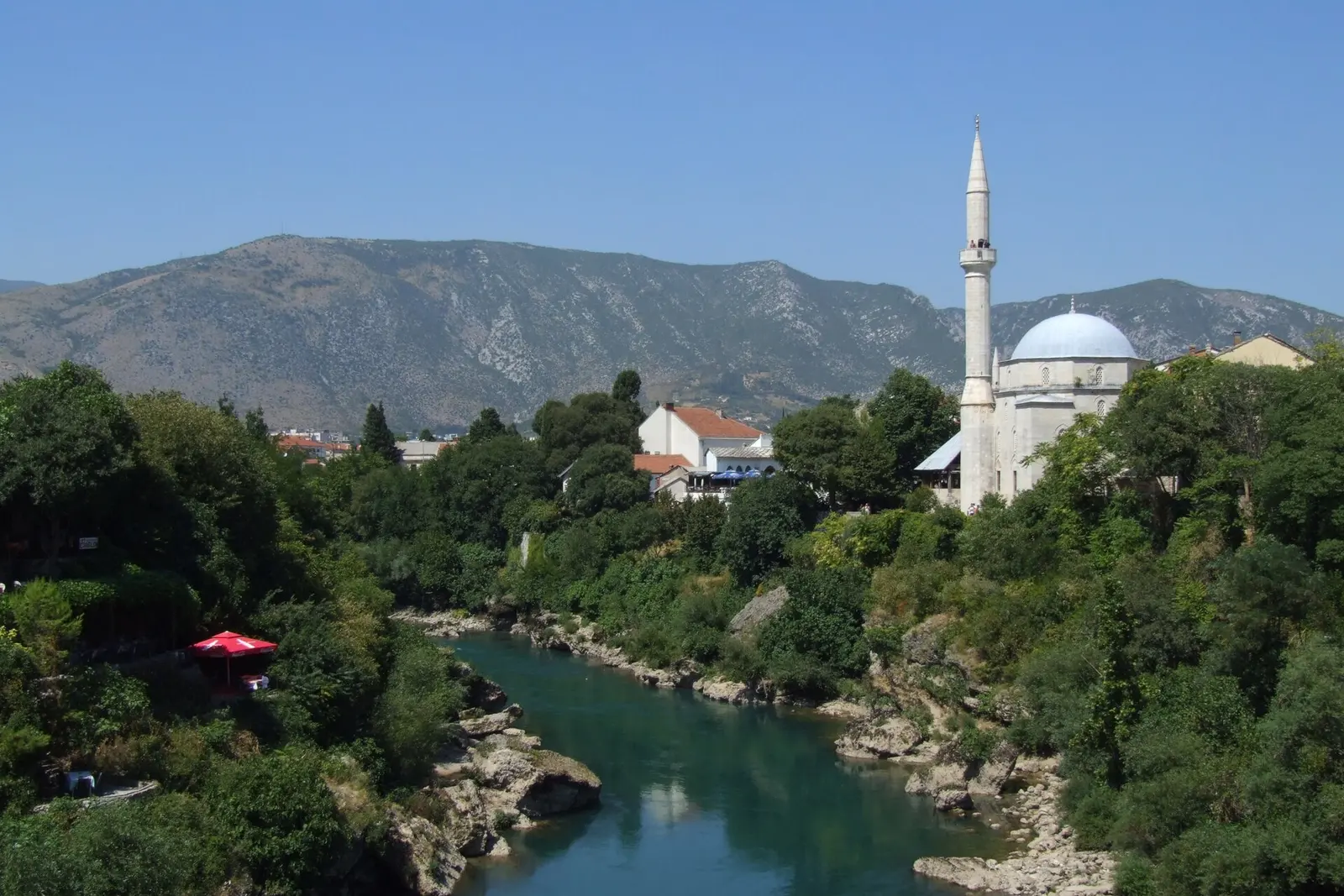 The Neretva gorge seen from the Stari Most