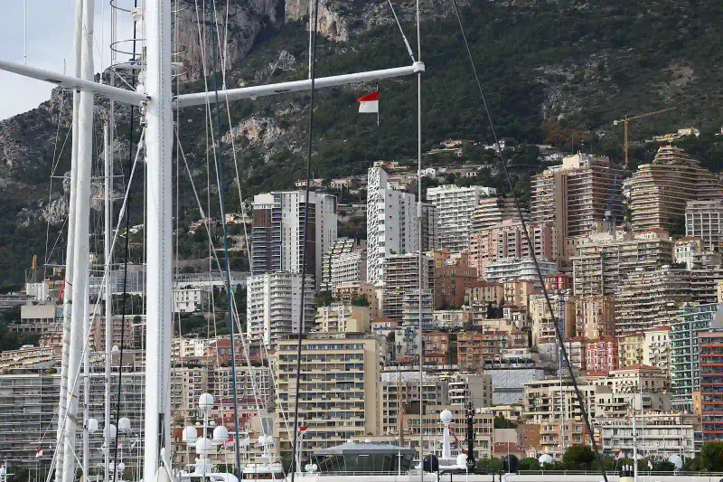 Monte Carlo harbour and the Rock of Monaco