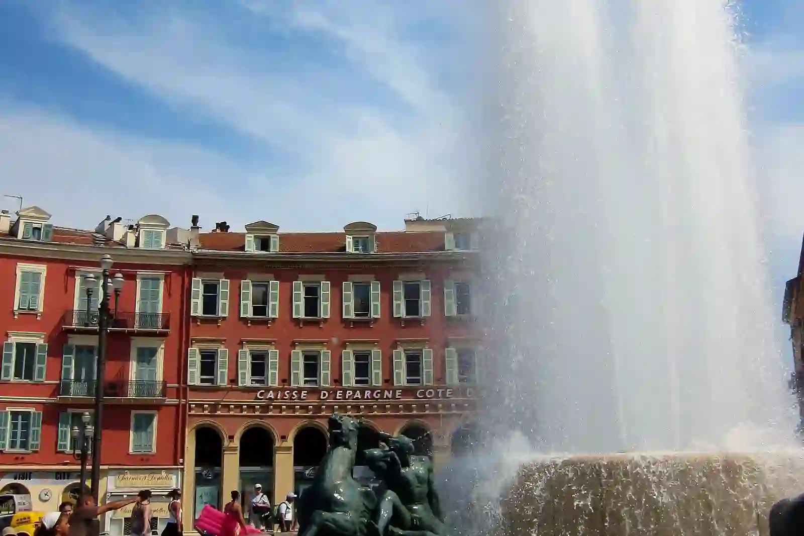 Fontaine du Soleil fountain on Place Massena in Nice