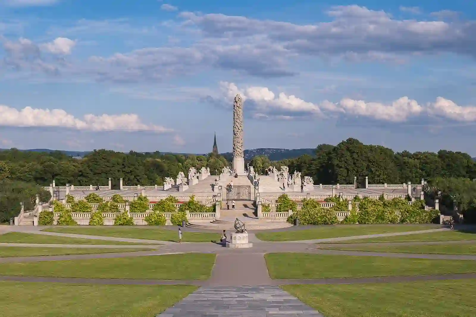The Monolith column and sculptures in Vigeland Park, Oslo