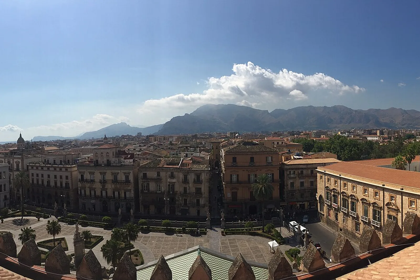 Palermo seen from the cathedral roof