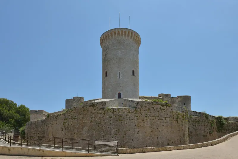 The round keep of Bellver Castle above Palma