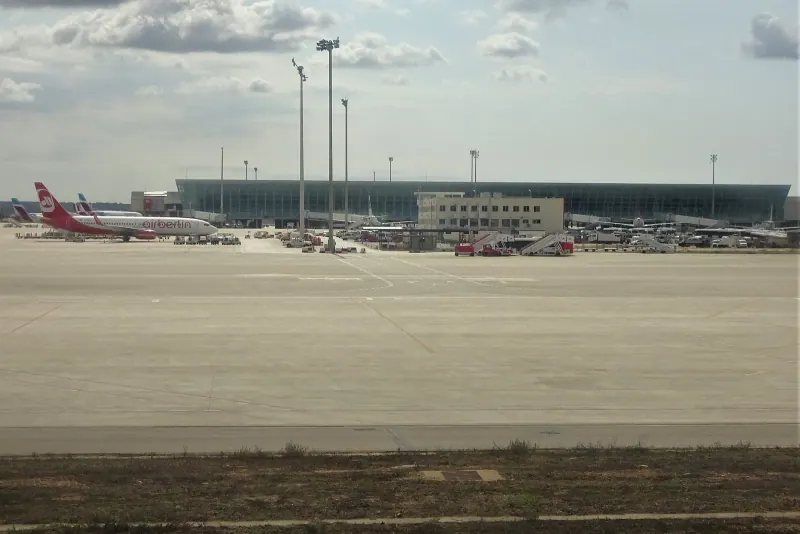 The apron at Palma de Mallorca airport
