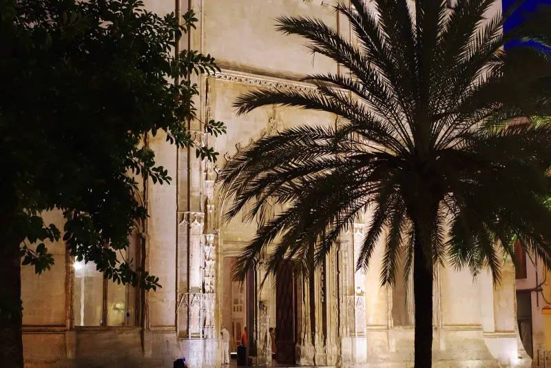 The Gothic exterior of La Lonja in Palma old town