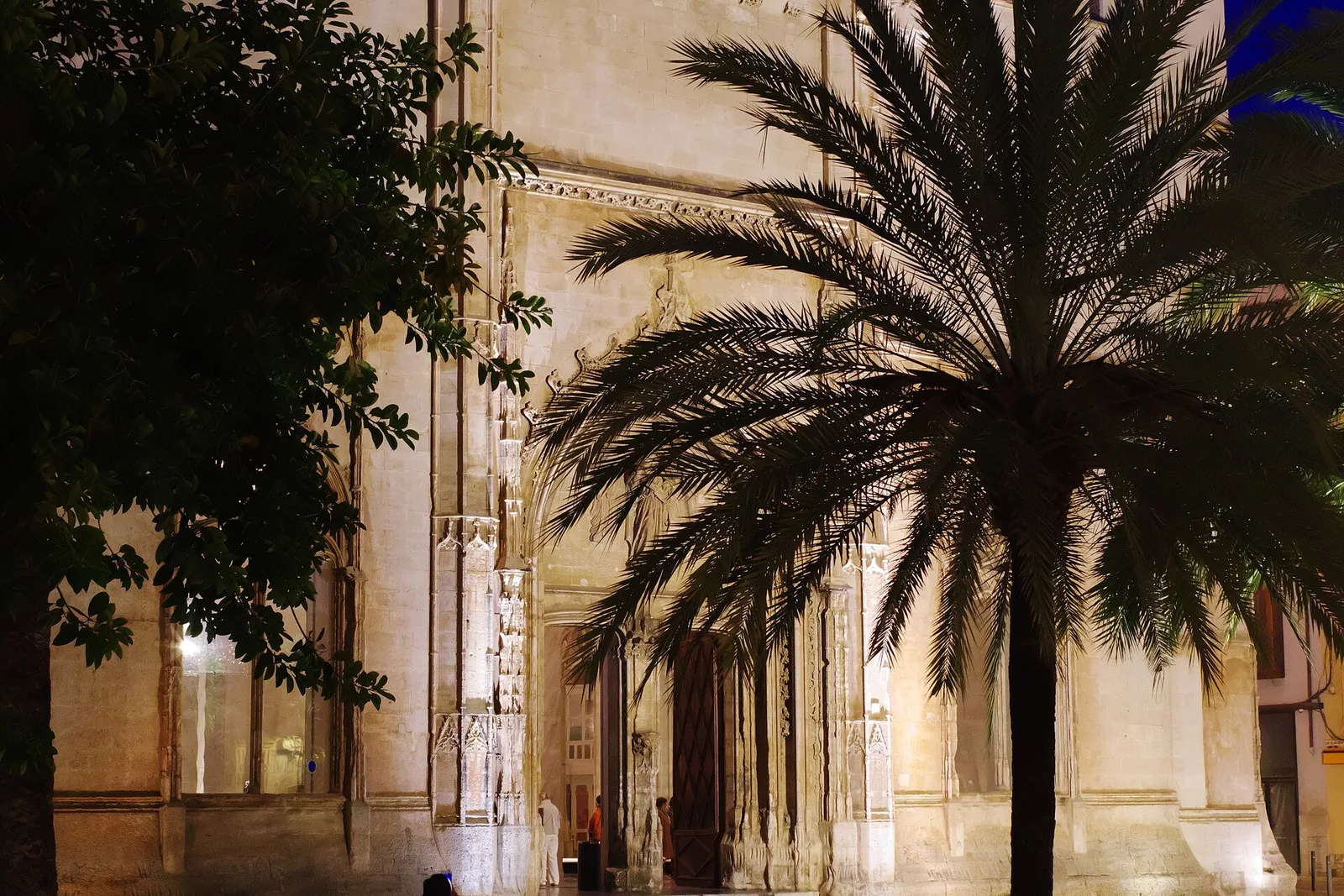 The Gothic exterior of La Lonja in Palma old town
