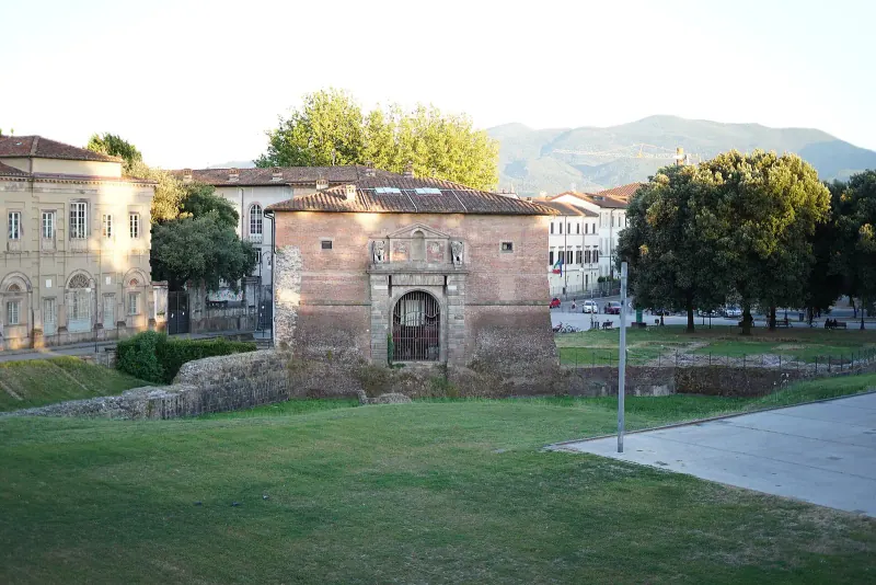 The Renaissance walls and a city gate of Lucca