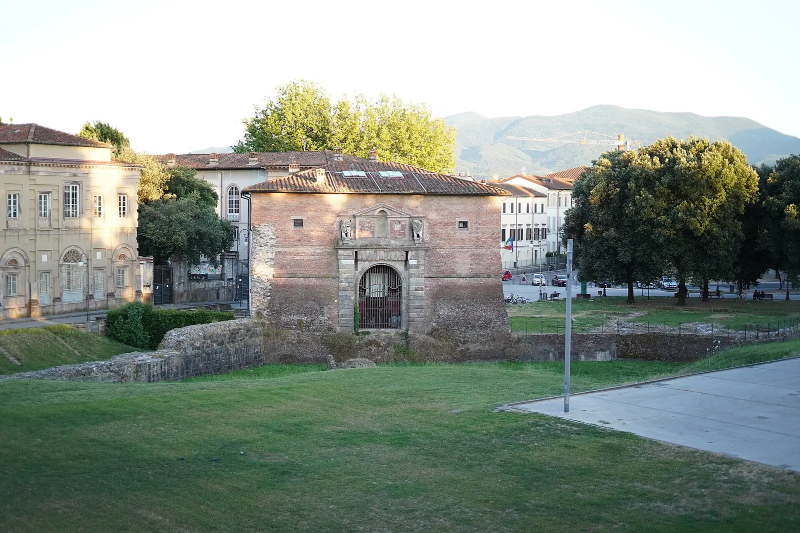 The Renaissance walls and a city gate of Lucca