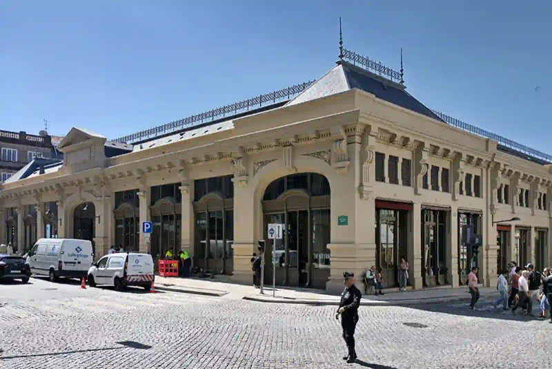 The renovated Bolhao Market hall in Porto