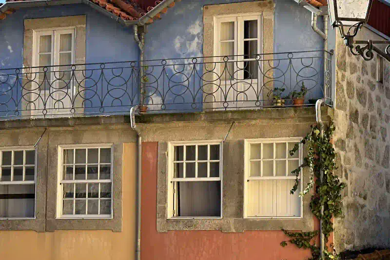 Colorful houses in the Ribeira neighborhood of Porto