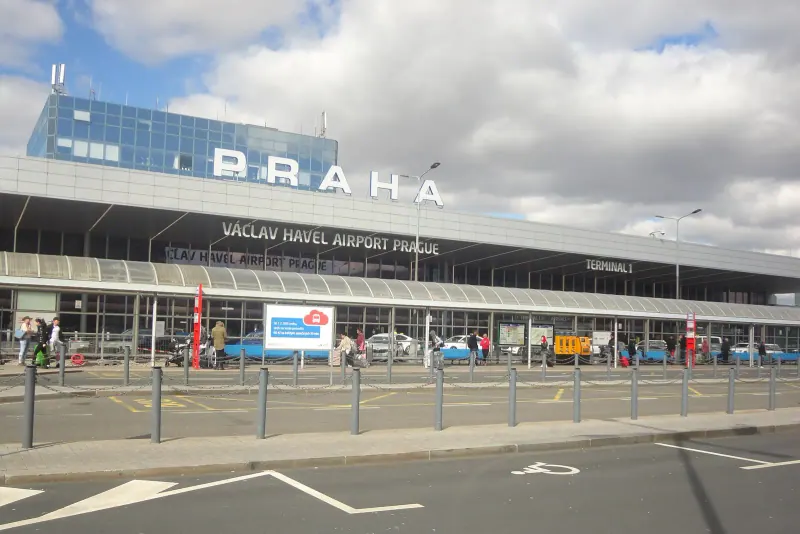 The terminal at Prague Vaclav Havel Airport