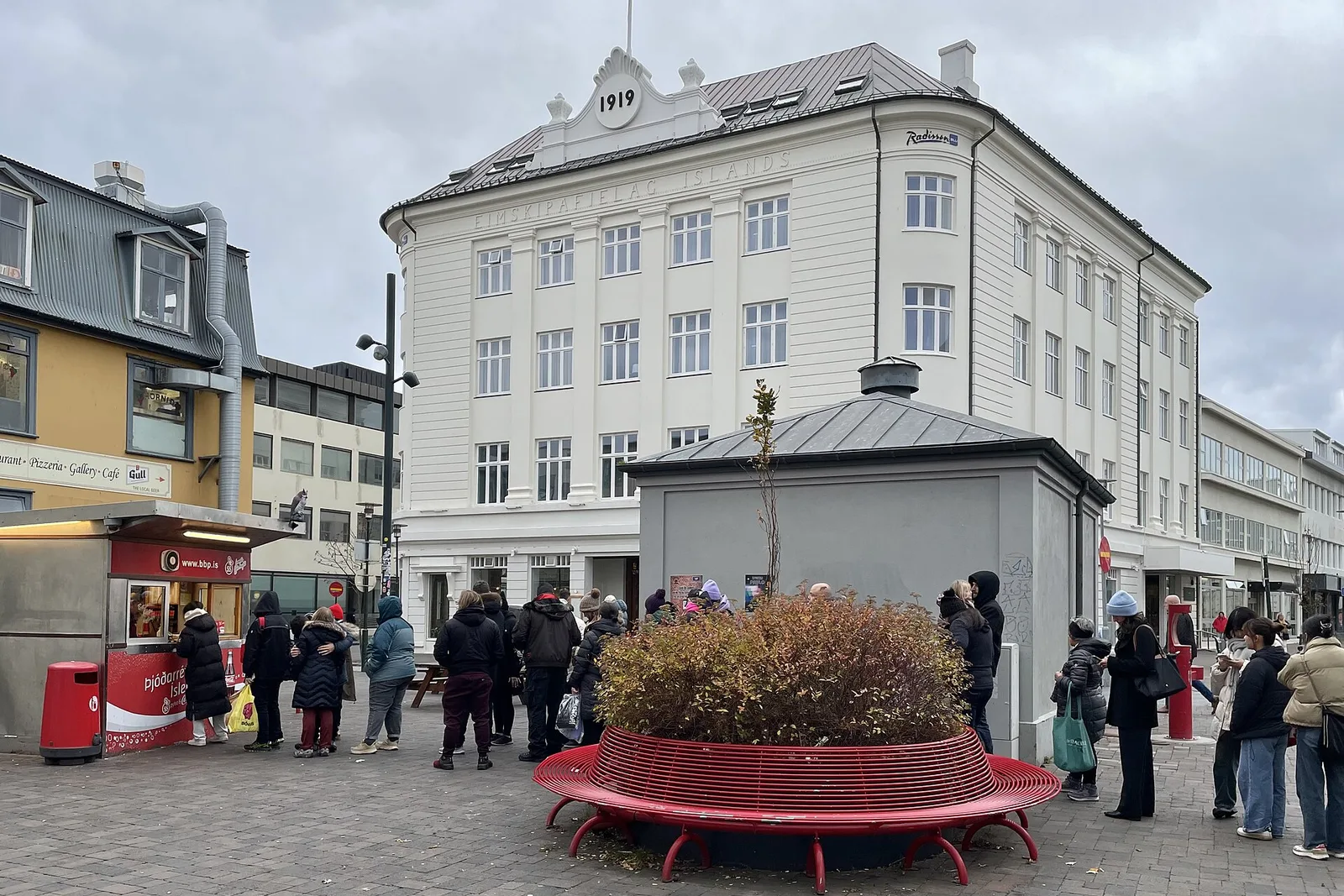 The Baejarins Beztu Pylsur hot dog stand in Reykjavik