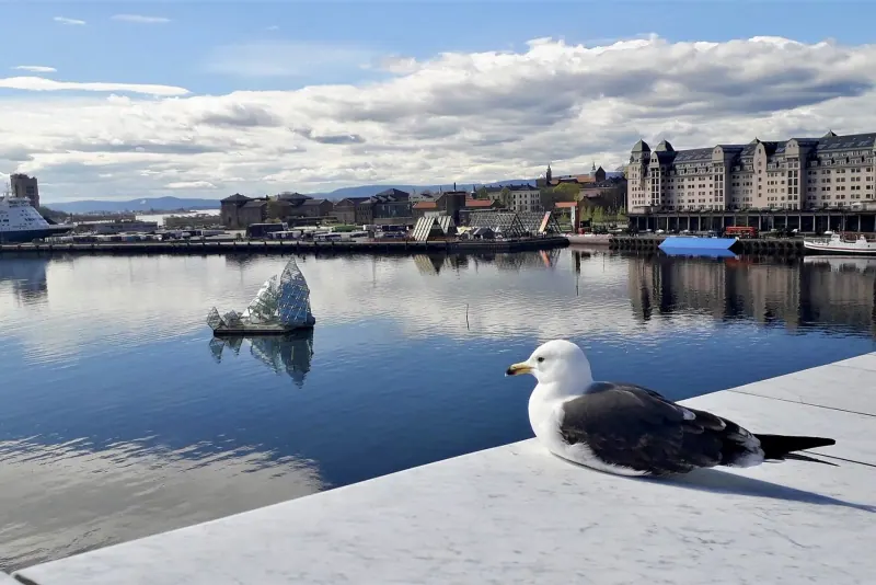 Oslo Opera House and the Oslo Fjord