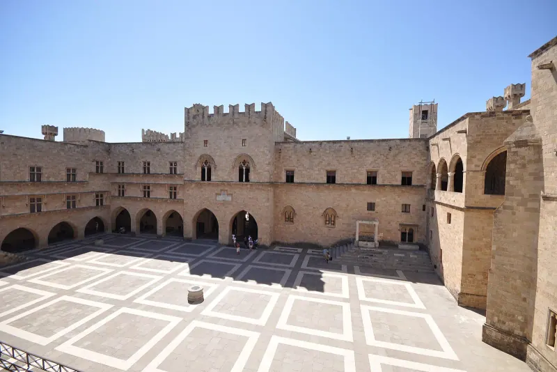 The courtyard of the Palace of the Grand Master, Rhodes