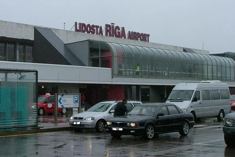 The terminal at Riga International Airport