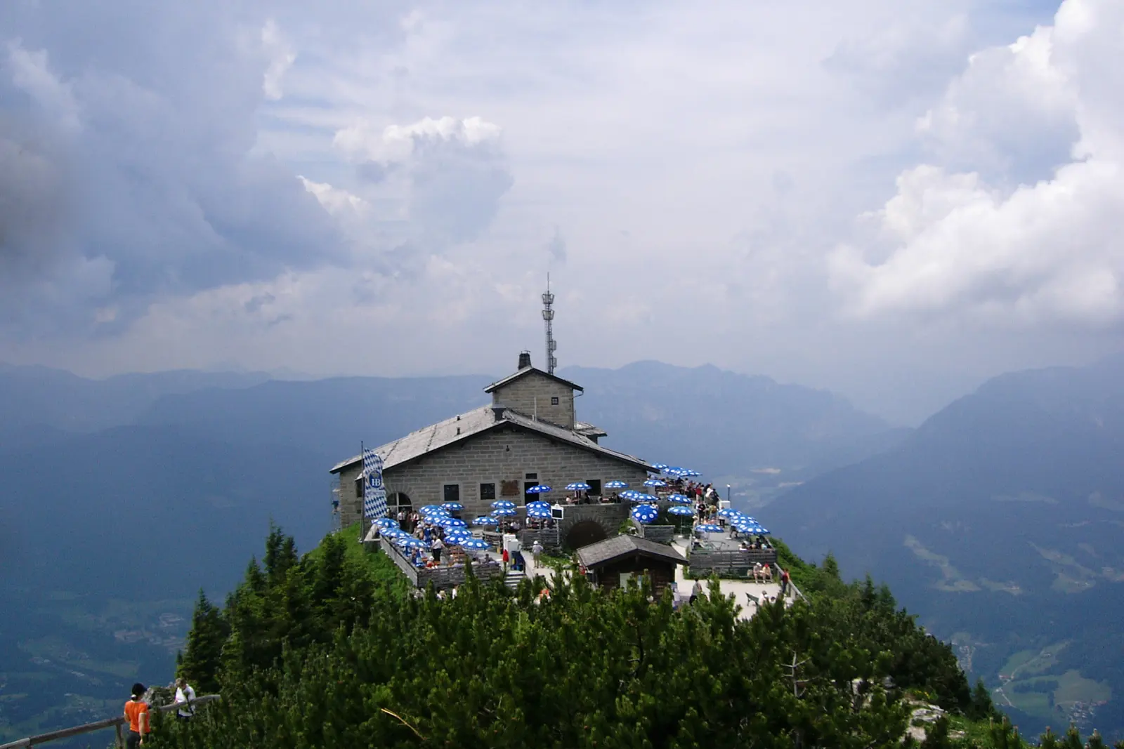 The Kehlsteinhaus perched on its mountain summit