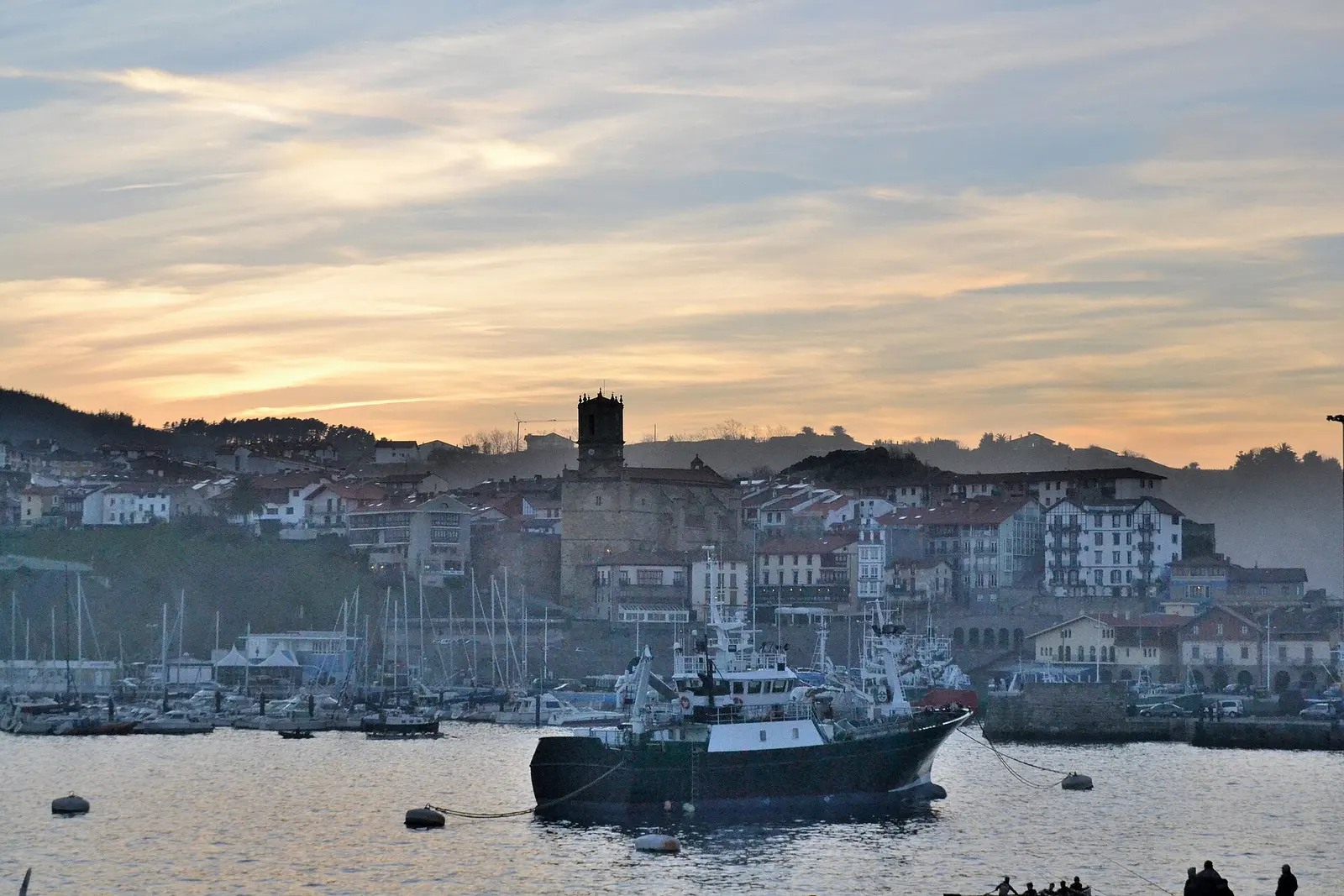 The harbour village of Getaria on the txakoli coast