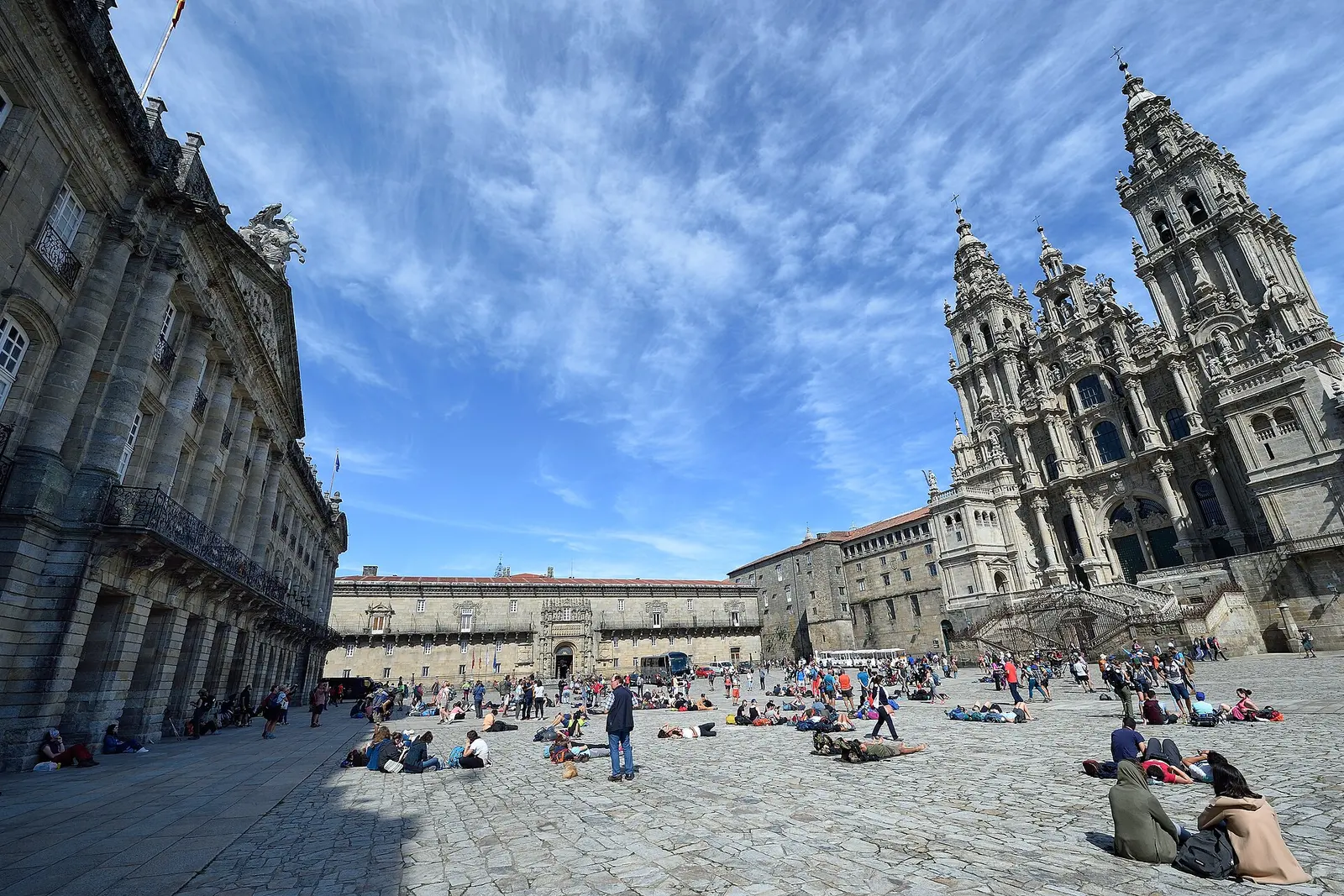Plaza Obradoiro and the cathedral, Santiago de Compostela