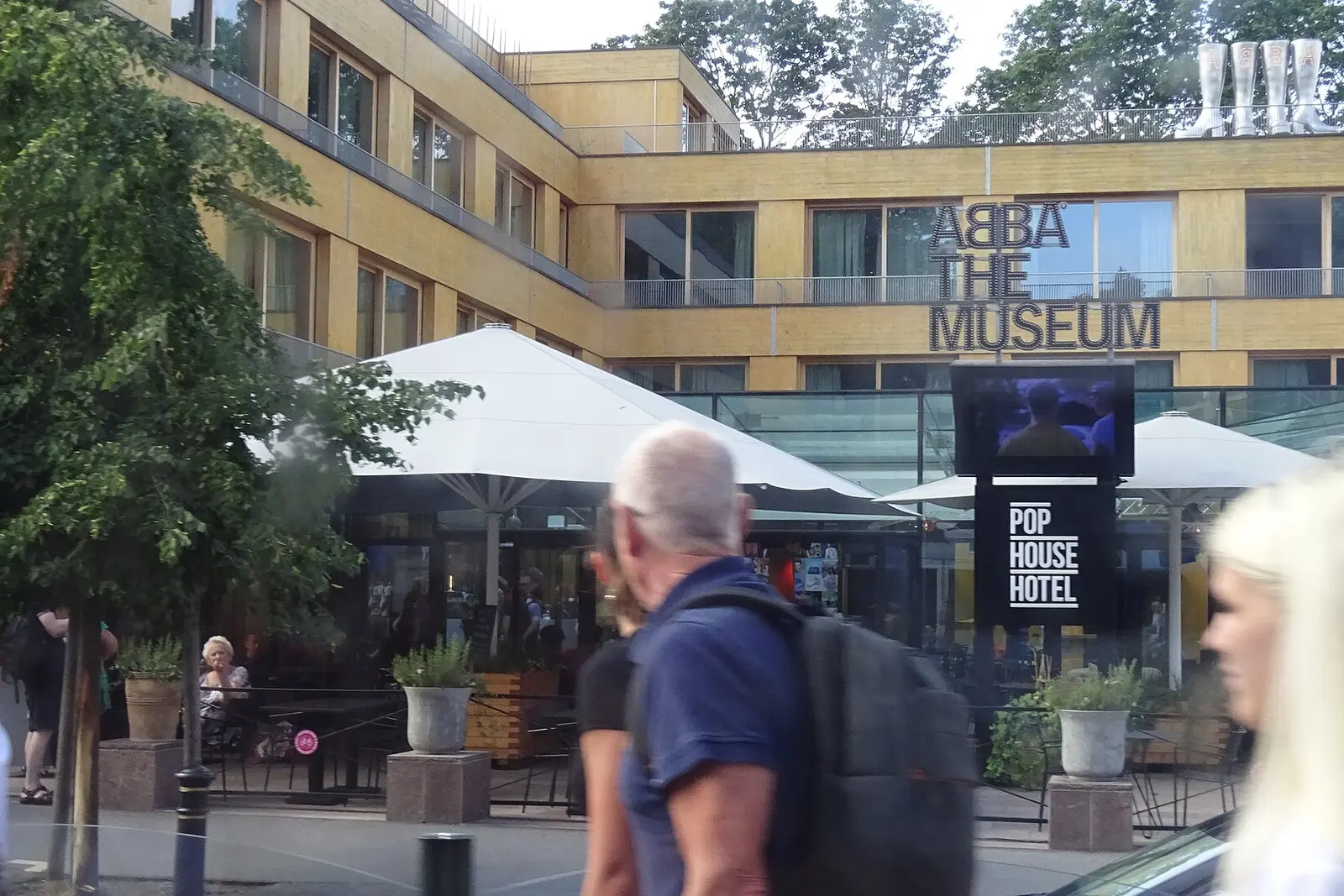 The entrance of ABBA The Museum on Djurgarden