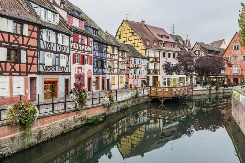 The Little Venice canal in Colmar