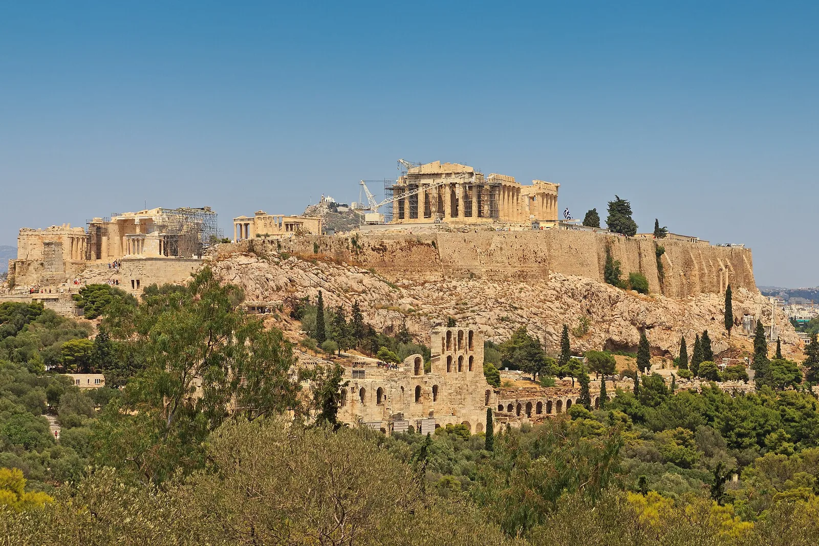 The Acropolis of Athens seen from Filopappou Hill