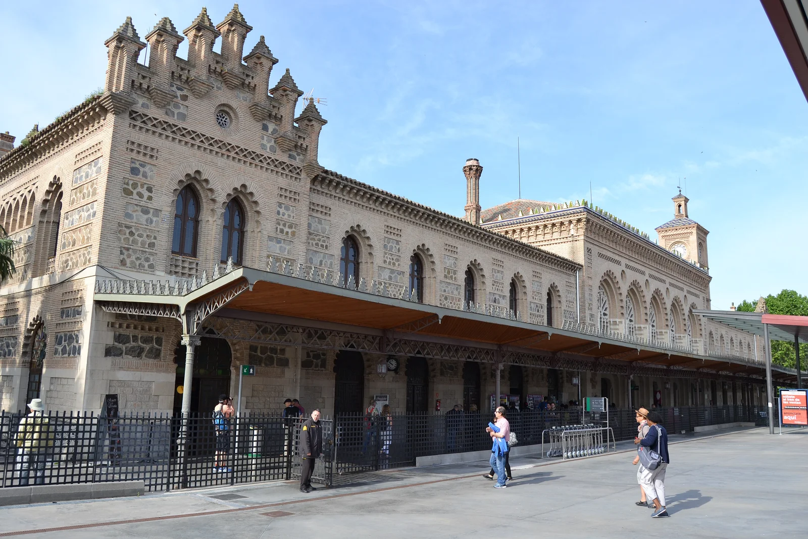 Toledo railway station's neo-Mudejar facade