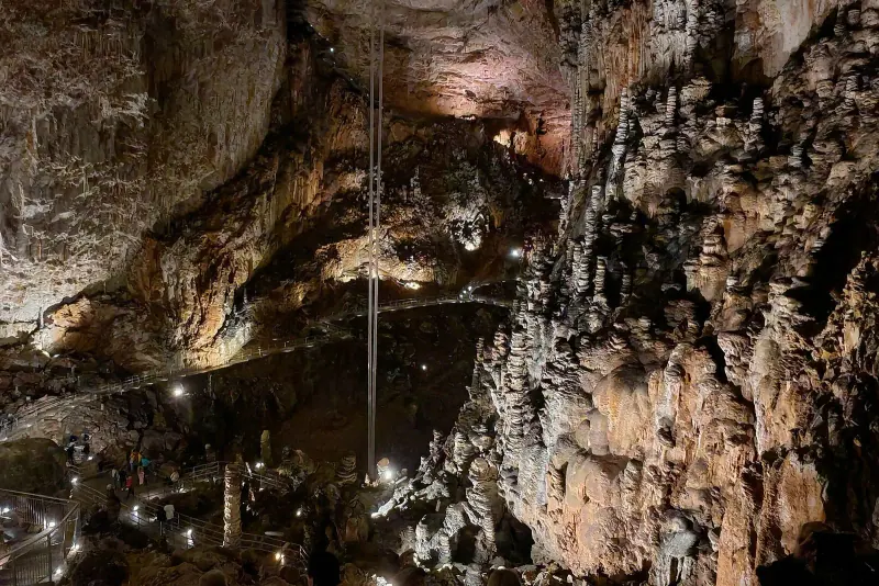 Inside the Grotta Gigante cave