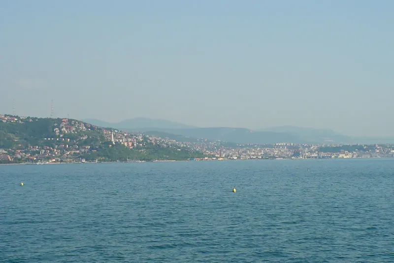 A panorama over Trieste and its gulf