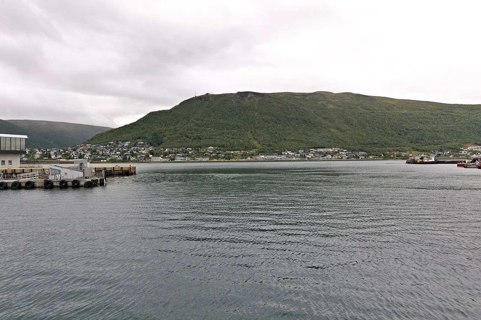 Tromso harbour and the Arctic Cathedral