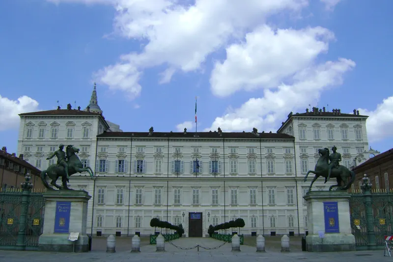 The facade of the Royal Palace of Turin