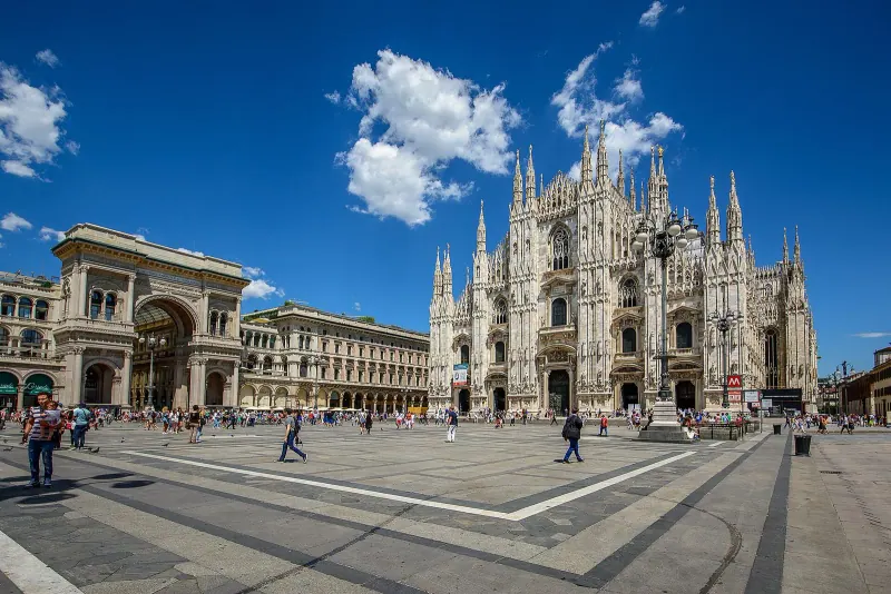 Milan cathedral and the Galleria Vittorio Emanuele II
