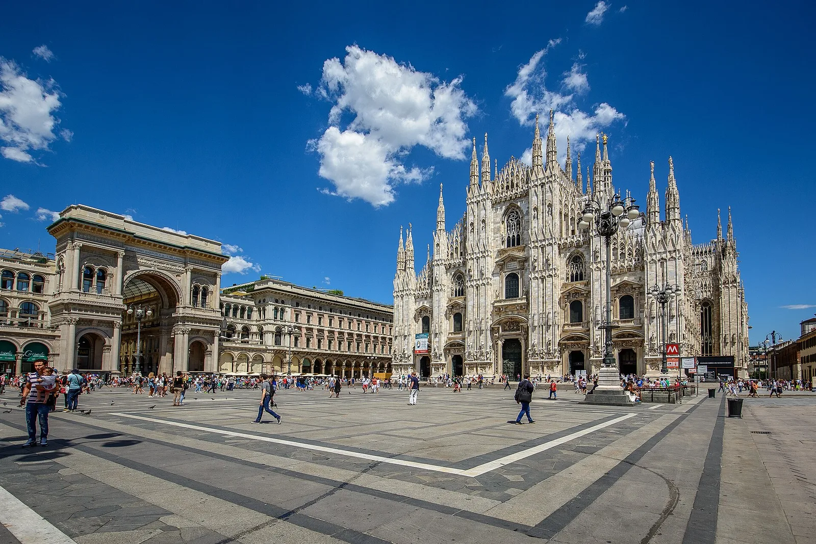 Milan cathedral and the Galleria Vittorio Emanuele II