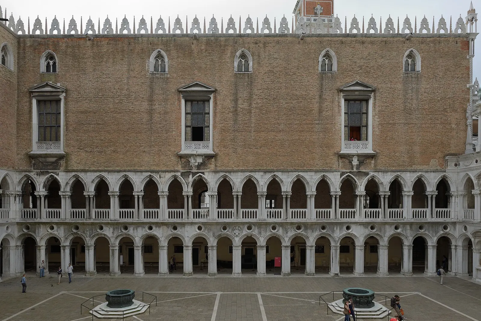 The arcaded courtyard of the Doge's Palace