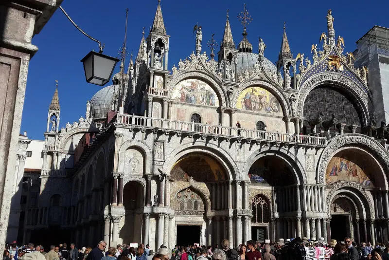 The domes and arches of St Mark's Basilica