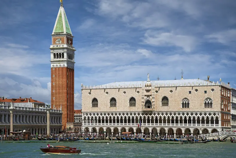 St Mark's Campanile and the Doge's Palace from the water