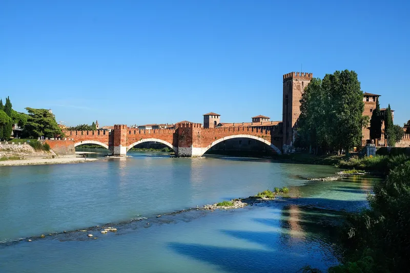 The Ponte Scaligero at Castelvecchio in Verona