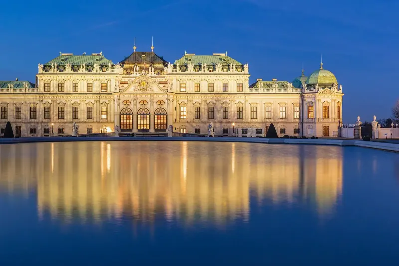 The Upper Belvedere palace in Vienna