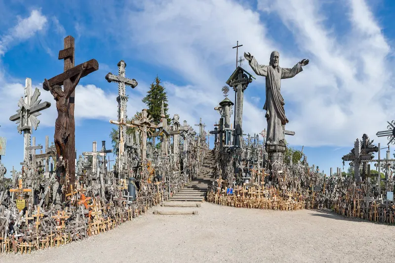 Thousands of crosses at the Hill of Crosses