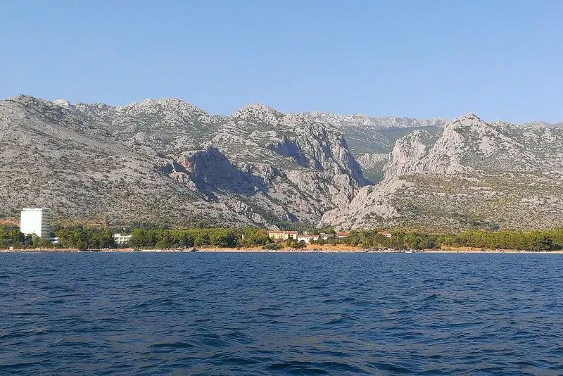 The sheer canyon walls of Paklenica National Park