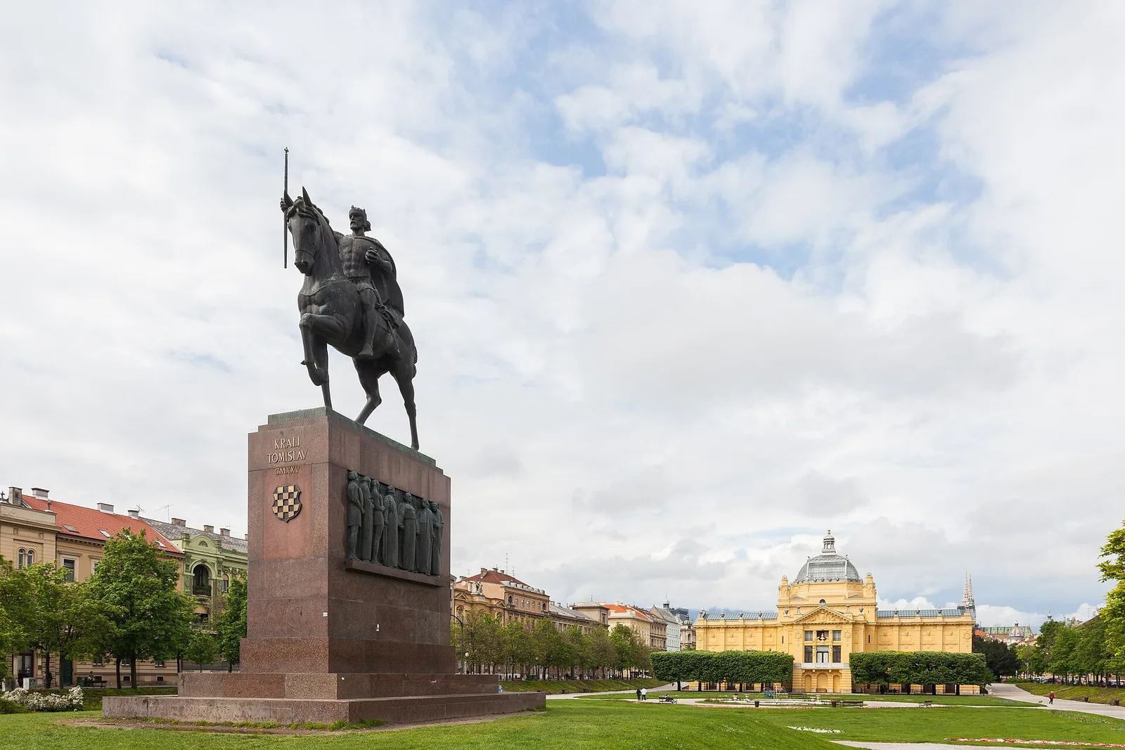 The Ban Jelacic statue on Zagreb's main square